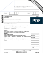 University of Cambridge International Examinations General Certificate of Education Ordinary Level