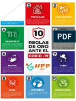 Afiche - 10 Reglas de Oro Ante El Covid-19