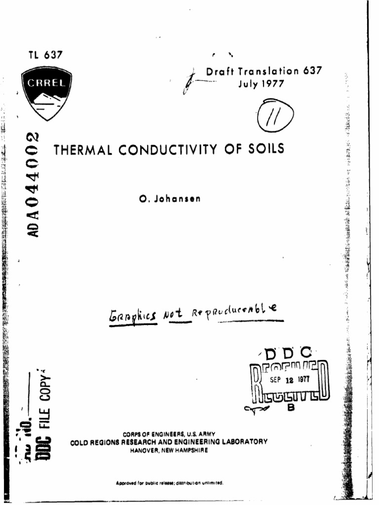 Thermal Conductivity of Soils | PDF | Heat Transfer | Thermal Conductivity