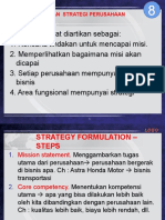 Topik 8 Mengembangkan Strategi Perusahaan