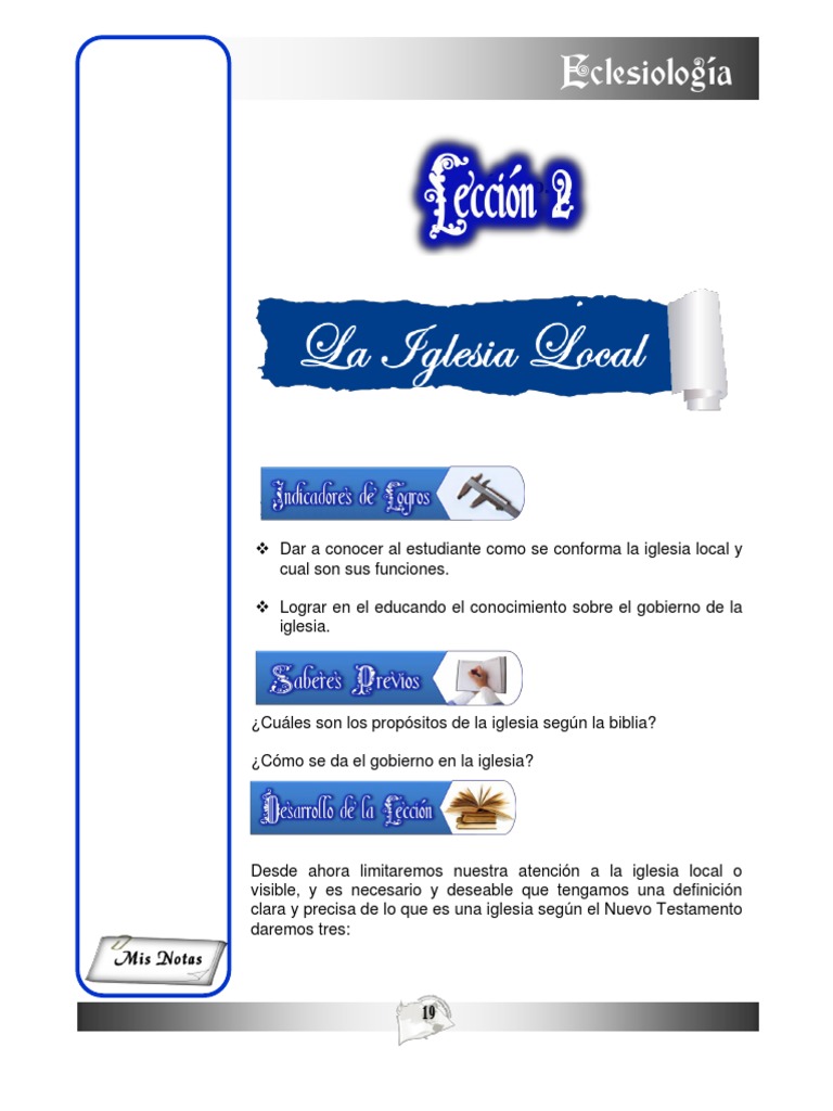 04 Eclesiologia Leccion2 | PDF | Cristo (título) | Iglesia cristiana