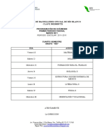 Calendario Primer Parcial 403