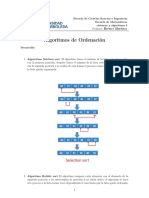 Algoritmo Taller Ordenamiento