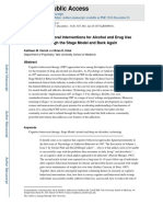 Cognitive Behavioral Interventions for Alcohol and Drug Use Disorders Through the Stage Model and Back Again