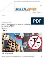 No se reconoce sustitución de patrono en caso de adquisición forzosa de contratista de PDVSA │ Acceso a la Justicia