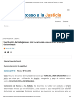 Sustitución de trabajadores por vacaciones en contratos a tiempo determinado │ Acceso a la Justicia