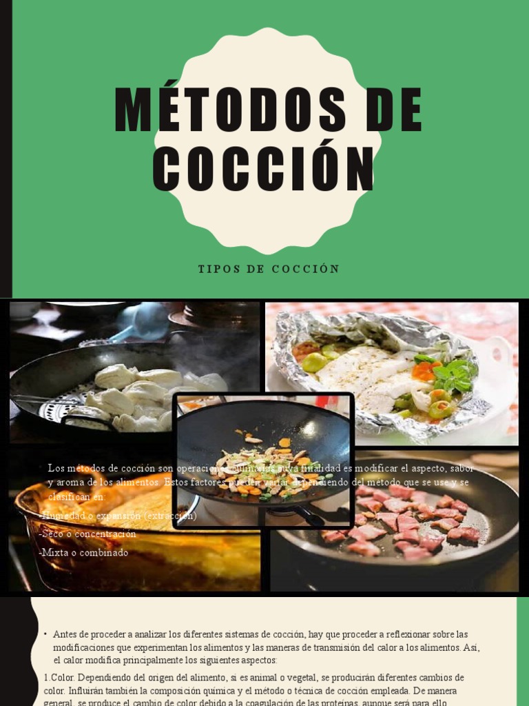 Métodos y Técnicas de Cocción de Alimentos | PDF | Cocinando | Fritura