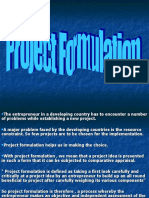 Project formulation