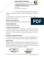 EspecificacionesTecnicas FichaTecnicaAII Aramango Bagua Aramango