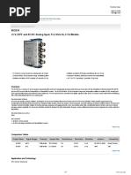 NI 9234 5 V, IEPE and AC/DC Analog Input, 51.2 KS/S/CH, 4 CH Module