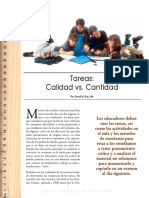 7 Tareas Calidad Vs Cantidad