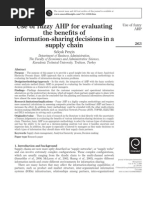 Download Use of Fuzzy AHP by febriwalker SN50933893 doc pdf