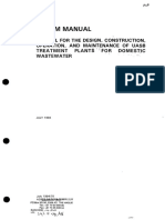 Decom Manual: Maintenance of Uasb FOR Domest C Manual For The Design, Construction, Operation, Treatm Ent Wastewater