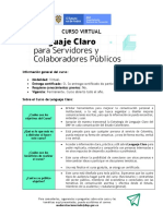 Curso Lenguaje Claro