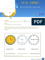 Angles Worksheet