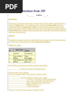 Accessing Database From JSP