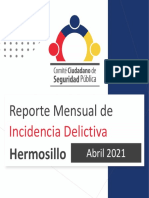 Abril 2021 Incidencia Delictiva