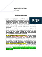 Soledad Atlántico petición prescripción comparendo tránsito