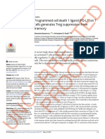 Biology: Programmed Cell Death 1 Ligand (PD-L1) On T Cells Generates Treg Suppression From Memory