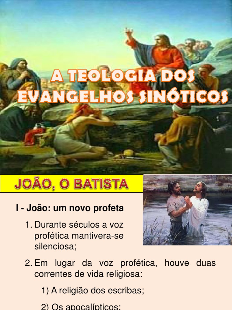 A Teologia Dos Evangelhos Sinóticos PDF Messias O Reino de Deus