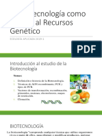 La Biotecnología Como Acceso Al Recursos Genético
