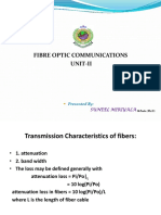 Fibre Optic Communications Unit-Ii: Presented by