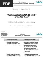 Practical application of EN ISO 13849-1 for machine tools - Eberhard Beck