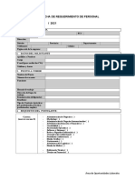 Ficha de Requerimiento para empresas