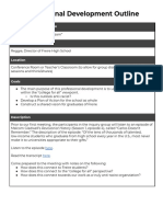 Professional Development Outline Agenda Template