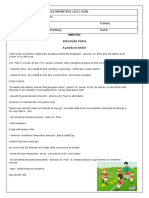 Avaliação de Ed. Fisica