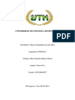 Universidad Tecnologica de Honduras: Catedrático: Mayra Guadalupe Jacome Ruiz