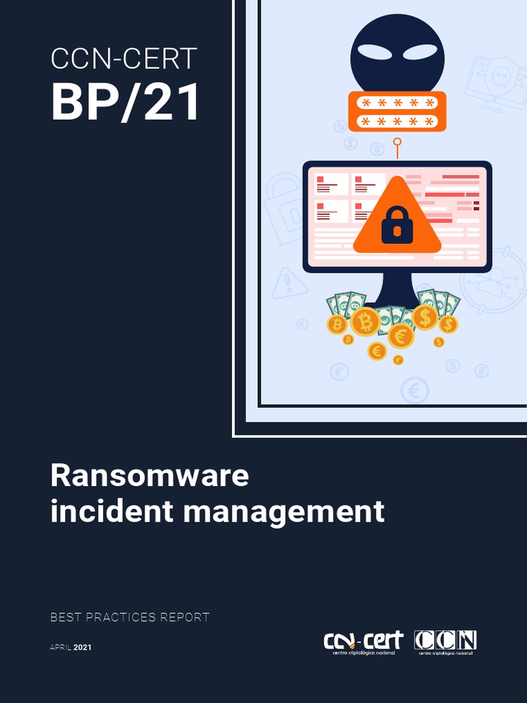 CCN-CERT - BP-21 - Gestion de Incidentes de Ransomware - EN | PDF ...