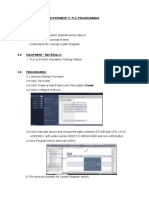 PLC Programming Experiment: Timers and Ladder Logic