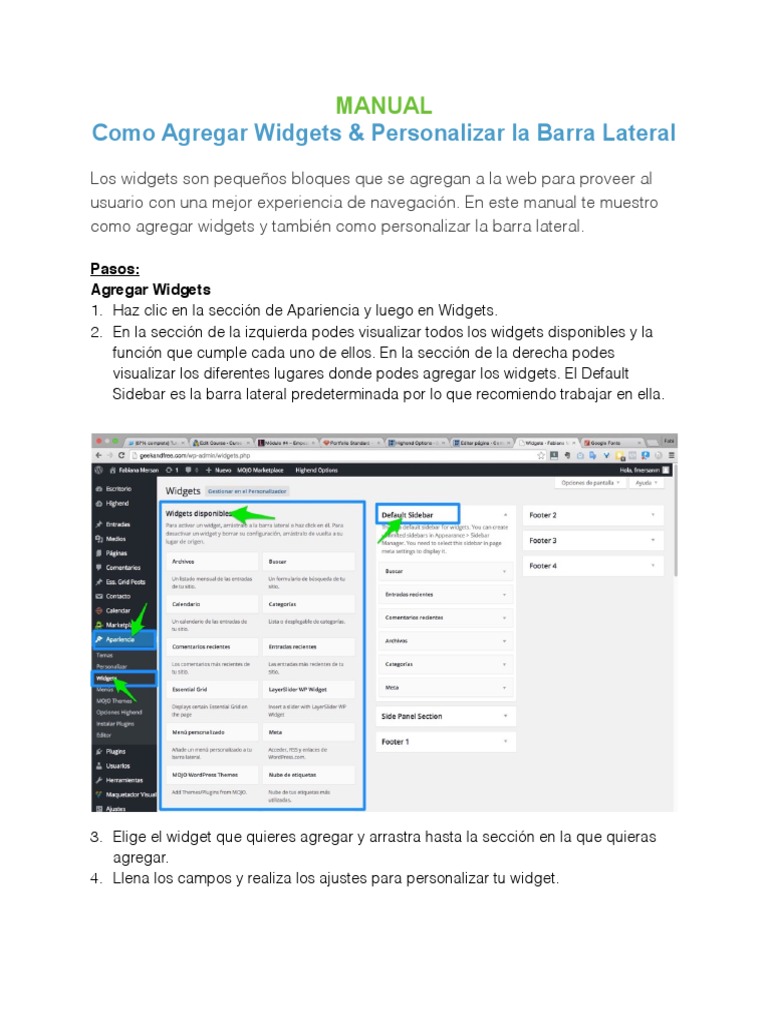 04 Manual-Widgets | PDF