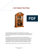 Broken Arch Mantel Clock Plans: © 2005 by Robert E. Reedy All Rights Reserved