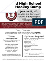 Ballard High School Field Hockey Camp: June 10-12, 2021