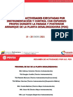 Resumen Actividades I&c Parada PDS Enero 2021