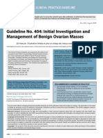 Management of Benign Ovarian Masses