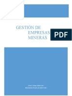 Gestión de Empresas Mineras