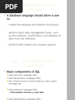 SQL Language - DML and DDL