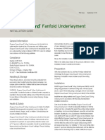 GreenGuard Fanfold Underlayment - Standard - Installation Guide - US - CA - 1510