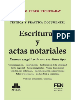 Escrituras y Actas Notariales 7ma Ed - Natalio Pedro Etchegaray Rebajado