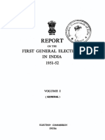 First General Elections in India, Vol. I (1951-1952)
