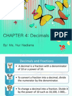 CHAPTER 4: Decimals: By: Ms. Nur Nadiana