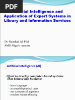 Artificial Intelligence and Application of Expert Systems in Library and Information Services