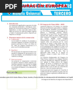 Restauración Europea para Tercer Grado de Secundaria