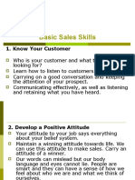 Basic Sales Skills