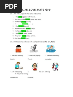 Like Love Hate Exercises | PDF