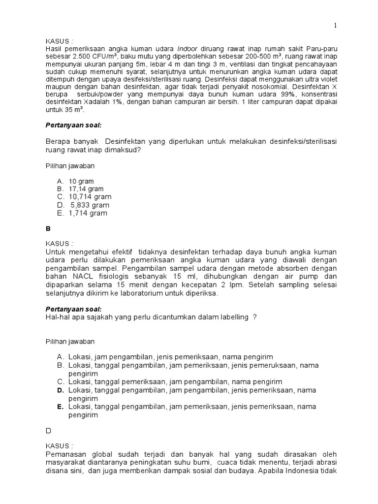 Desinfeksi Udara dan Pencemaran Lingkungan | PDF | Kesehatan Holistik ...