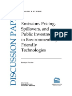Emissions Pricing, Spillovers, and Public Investment in Environmentally Friendly Technologies